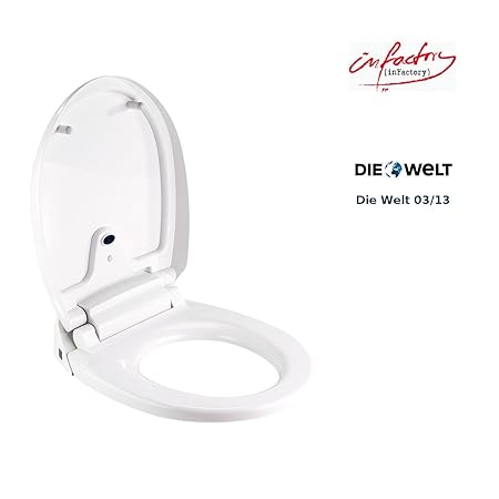 infactory WC Deckel: Automatischer WC-Sitz mit Bewegungssensor & Soft-Absenken (WC Brille)