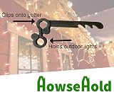 HowseHold 20 Gutter Brush Leaf Guard Mesh Clips Christmas Light Hanger UPVC view 3