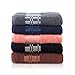Superior 6-Piece Cotton Towel Set, Geometric Design, Dobby Border, Plush Quick Dry Towels, Decorative Bathroom, Spa, Includes 2 Bath, 2 Hand, 2 Face Towels/ Washcloth, Larissa Collection, Coral