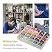POPKU 50 Pcs Bobbins with Sewing Thread for Brother Singer Babylock Janome Kenmore (Assorted Colors)