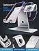 Bestand 2 in 1 Apple iwatch Charging Stand Holder& Phone Desktop Tablet Dock for Apple Watch/iPhone X/8Plus/8/7 Plus/iPad(Upscale Silver)