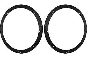 MJM CAR SPEAKER ADAPTERS 8" Subwoofer Speaker Spacers Depth Extender Extending Rings - 1/4" thick - ID: 7 1/8" OD: 8 7/8" - 1 Pair - SSK8 - Stackable - Perfect For Framing Fiberglass Enclosures