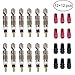Presta Valve Core(12 Pack) and 12 Anodized Alloy Presta Valve Caps for Tubeless Road & MTB Bike Works w/Stan's, Vittoria, Continental, Kenda & More. No-Leak Replacement Presta and Schrader Valve Cor