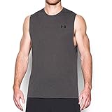 Under Armour Men's Threadborne Siro Muscle Tank, Carbon Heather/Black, X-Large