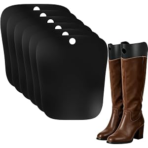 6 Pack (3 Pairs) Boot Shaper Inserts Tall Boot Support for Women & Men | Lightweight Plastic, Anti-Sagging and Anti-Crease, S