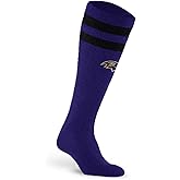 For Bare Feet NFL BALTIMORE RAVENS Cozy Feather Compression Varsity Stripe Team Color Large/Extra Large