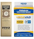 VEVA 30 Pack Premium SuperVAC Vacuum Bags Style G Paper Bag Compatible Kirby Micron Magic Twist Replacement Type G, Heritage II, Legend II, Ultimate G & Diamond; G3, G4, G5, G6, G7, Gsix