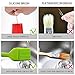 Silicone Pastry Basting Grill Barbecue Brush - Solid Core and Hygienic Solid Coating - 4 Bright Colored Red, Blue, Orange, Green