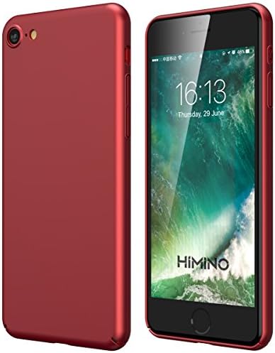iPhone 8 Case, iPhone 7 Case, Himino Ultra Slim Fit Soft PC Hard Cover Full Protective Anti-Scratch Resistant Case for iPhone 7/iPhone 8 (Lucky Red)