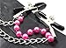 Chains with Clamps by BeSTreaM and Nipple Clips Silver Metal Vintage Hearts Non Piercing One Pair