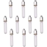 10pcs Name on Rice Glass Vial Pendant, 6mm Neck Width, Wish Bottle Charm Locket (Tube)