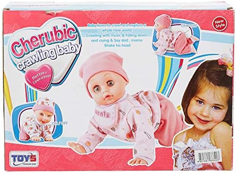 Cherubic crawling baby Doll - 3 Years 