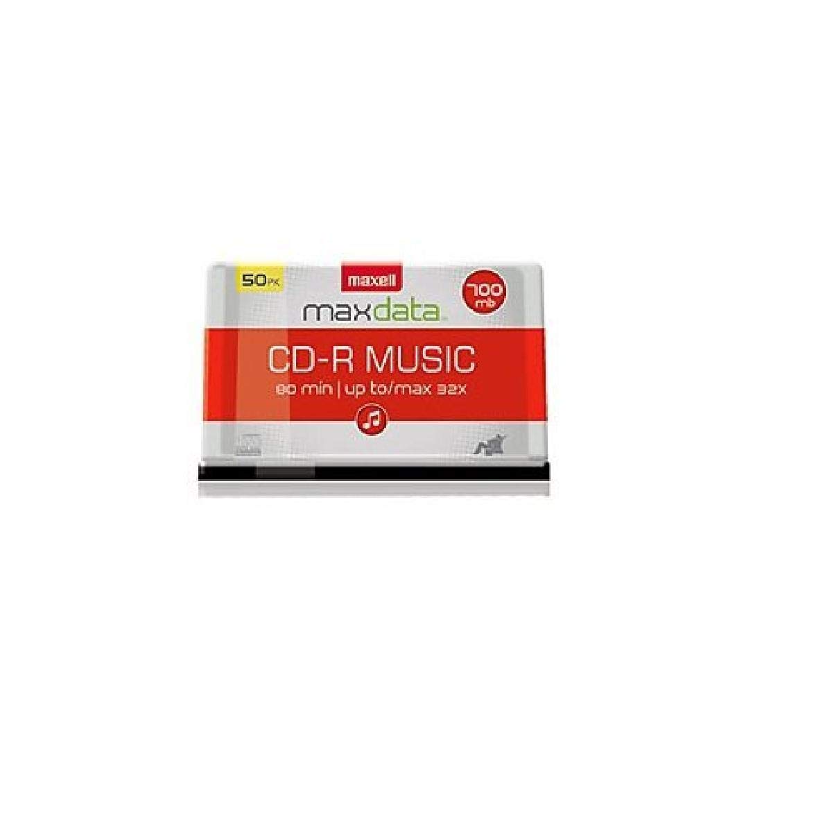 Maxell 625156 Premium Quality Recording Surface Recordable CD (Audio Only) for Noise Free Playback and CD Drive Playback