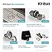 KRAUS Premier 32-inch 16 Gauge Undermount 60/40 Double Bowl Stainless Steel Kitchen Sink, KBU25