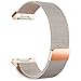 Fitbit Ionic Bands, hooroor Fully Magnetic Closure Clasp Mesh Loop Milanese Stainless Steel Ionic Band for Fitbit Ionic Smartwatch (Rose Gold Small)