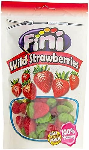 Fini Gourmet Candy"6 oz Candy Fruits, Citrus Candies, Jolly Jamboree, Rainbow Chips, Wild Strawberry" (Wild Strawberry)