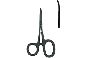 Kingfisher Soft Grip Scissor Clamp Forcept Hemostat for Fly Fishing Hook Removal