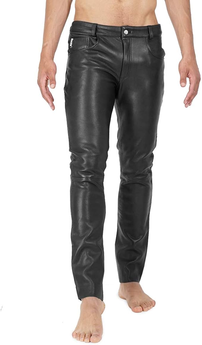 leather pants on men
