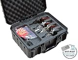 Case Club Waterproof 4 Revolver/Semi-Auto Case with Silica Gel to Help Prevent Gun Rust