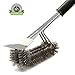 Alago Grill Brush and Scraper - 18 Inches 3 in 1 Clean Stainless Steel Barbecue Brush with Triple Head Scrubber and Cleaner,Perfect Grill Accessories Gift for All Barbecue Lovers