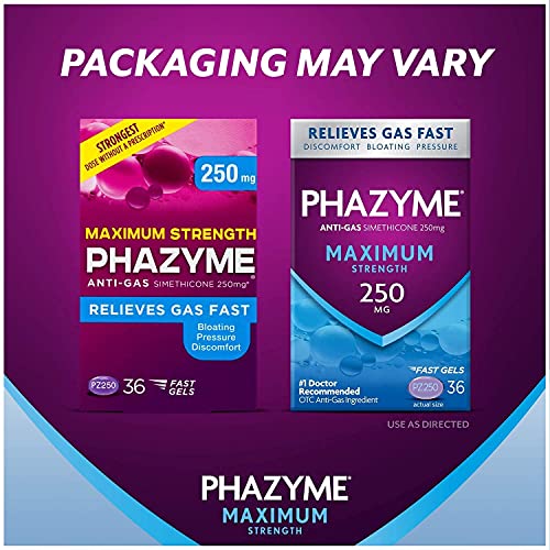 Phazyme Ultra Strength AntiGas & Softgels (36 Count (Pack of 3