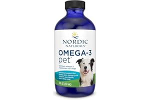 Nordic Naturals Omega 3 Pet – Fish Oil for Dogs & Cats, Supports Healthy Skin, Coat, Joints & Heart – Unflavoured, 237 ml