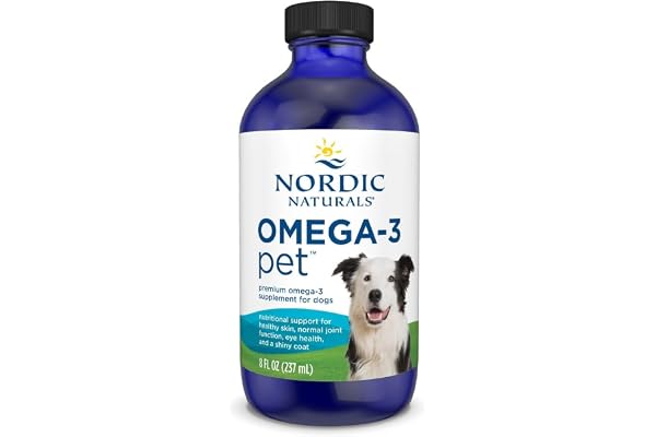 Nordic Naturals Omega 3 Pet – Fish Oil for Dogs & Cats, Supports Healthy Skin, Coat, Joints & Heart – Unflavoured, 237 ml