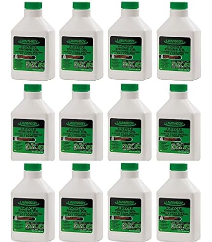 Lawn-Boy 2-Cycle Engine Oil – 4 Oz Bottle (10-Pack), Low Smoke, Stabilizer-Added, Resists Varnish & Rust, Made In USA