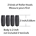 Docbrother - Rollers Refill Heads Extra Coarse Compatible with Pedi Perfect Foot Files Electronic Pedicure and Scholl Velvet Smooth Express Pedi (Black) - 4 pack