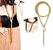 eKingstore Temptation Flexible Bendable Snake Jewelry Necklace Choker Bracelet Scarf Holder Bendy Chain Twistable Shape Design As Waistband Belt