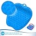 Valentine Special! Shower Foot Scrubber with Non Slip Suction Cups - Shower Mat Foot Cleaner with Soft & Firm Bristles - Best for Cleaning Feet and Improving Foot Circulation