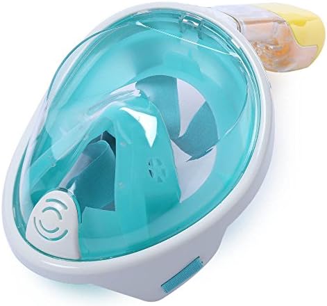Snorkel Mask Full Face 180°View with Free Breath Technology-Cutting-edge Easy Breathing Design Perfect for Adults and Youth-Innovative No-mouthpiece Tubeless Design Prevents Gag Reflex