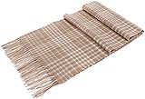 ANDORRA Men's Winter Cashmere Scarf w/ Gift Blue Box, 64.5