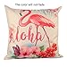 Pillow Cases, YIFAN 6Pcs Flamingo Pattern Pillowcase Set Pillow Cover Cushion Cover for Valentine's Day Birthday
