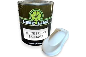 LiME LiNE Automotive Basecoats, 1k Urethane Base Coat Color (White Basecoat Quart)
