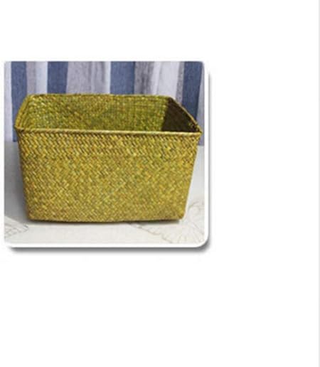 FREEWYJD Cesta De Almacenamiento De Paja Comestibles Hechos A Mano Caja