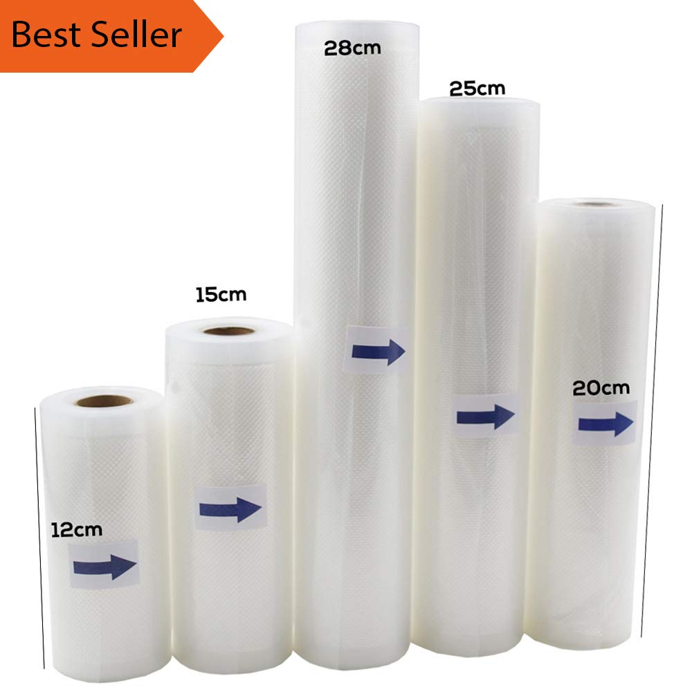 Household Food Vacuum Saver Packing Bag For Vacuum Sealer Vacuum Storage bags Food Fresh Long Keeping 12/15/20/25/28cm*500cm 1 Roll by PPH3 Shine (1 Lot)