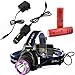 WindFire 2000 Lumens CREE XM-L T6 U2 LED 3 Modes Outdoor Sport Headlamp 18650 Rechargeable Battery Head Light Torch Flashlight with AC Charger Car Charger and 2 X WindFire 4000mah Rechargeable battery for Hiking, Riding, Camping, Climbing, Hunting