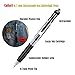 Caliart 50 Pack(25 Gel Pens with 25 Refills) Retractable Gel Ink Rollerball Pens Black Gel Pens Medium Ballpoint Pens for Smooth Writing with Comfort Grip, Grate Black to School Gift