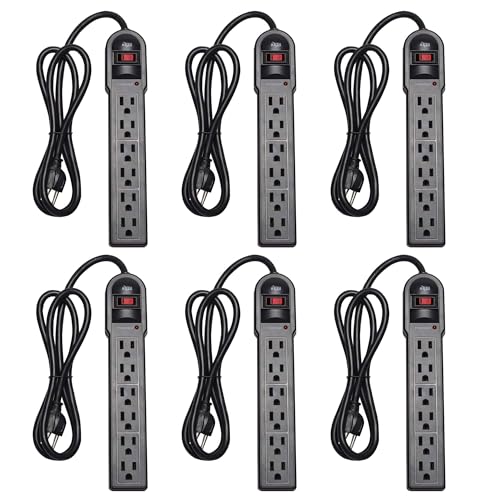 KMC 6-outlet Surge Protector Power Strip