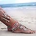 yueton Pack of 2 Vintage Bohemian Gypsy Coin Tassel Beach Anklet Chain Tribal Ethnic Retro Coin Bracelet