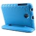 Protective Case Compatible Samsung Galaxy Tab E Lite 8.0 & Screen Protector & Stylus, AFUNTA Anti-Scratch Convertible Handle Stand EVA Case, PET Plastic Cover and Touch Pen for Tablet 8 Inch - Blue