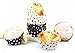 GIFBERA 200 Piece Polka Dots Paper Baking Cups/Cupcake Liners, Standard Size, Black and White