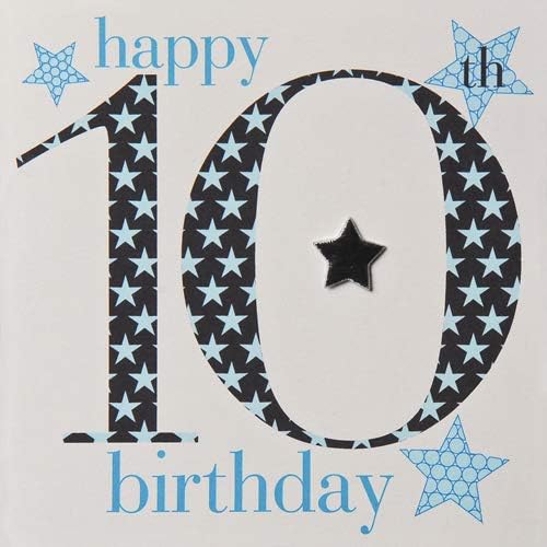 Claire Giles Ages Age 10 Boy Birthday Card AGE10B, Blue, 10cm x 15cm - Image 3