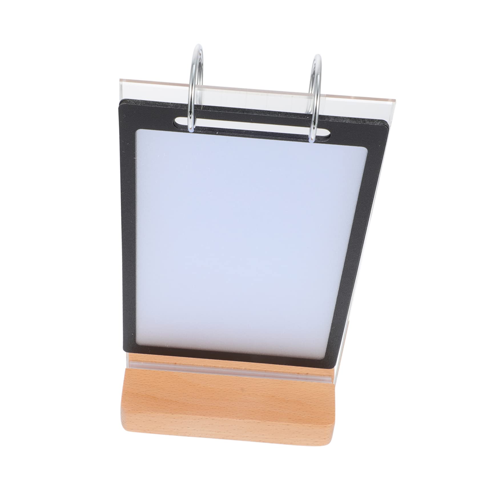 NUOBESTY Double-Sided Clear Tag Rack Desktop Menu Holder Photo Clip Holder Label Stand for Tables Multipurpose Display Stand for Restaurants Shops and Events