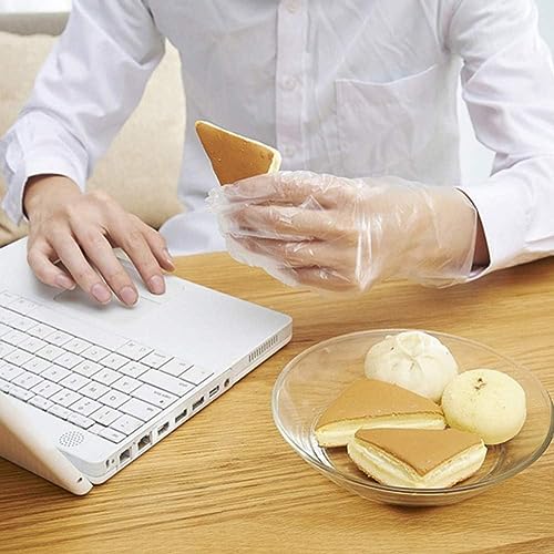 Brandon-super Disposable Food Prep Gloves - 500 Piece Plastic Food Safe Disposable Gloves, Food Handling, One Size Fits Most 500 PCS