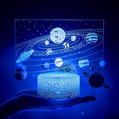 sistema solar 3d luz nocturna