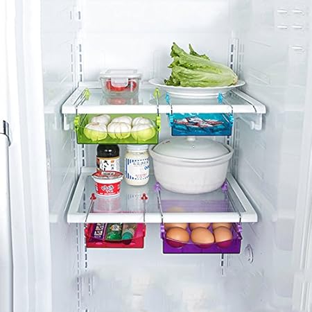 Generic S rojo: nevera estante plástico soporte de almacenamiento ...