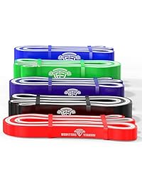 WODFitters WF bandas de resistencia de titanio   Elija una banda o conjunto   bandas de resistencia resistentes para levantar la asistencia, ejercicios de movilidad, entrenamiento, ejercicio y fitness