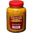 Weber's Brand Hot Texan Sandwich Sauce - Spicy Mustard Relish Fusion | Vegan, Gluten-Free, 16oz